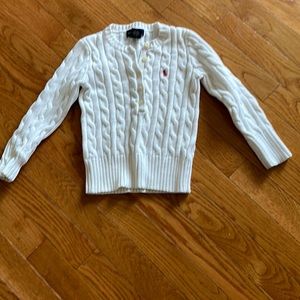Ralph Lauren sweater. White size 4T